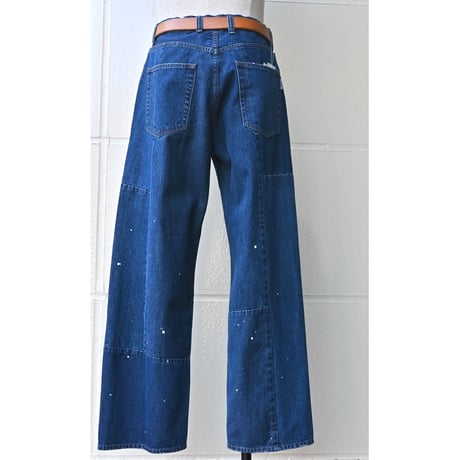 "rebear by johnbull" patchwork wide pants
