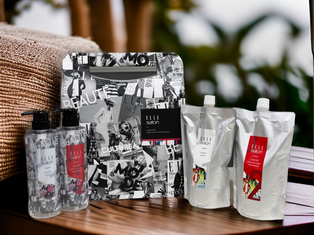 ELLE salonラグジュアリーソープ600ml＆ノンシリコントリートメント