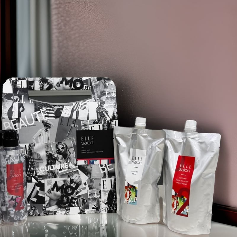 ELLE salonラグジュアリーソープ600ml＆ノンシリコントリートメント