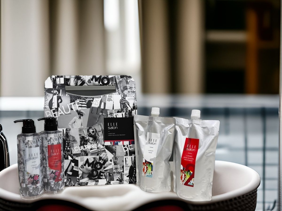 ELLE salonラグジュアリーソープ600ml＆ノンシリコントリートメント