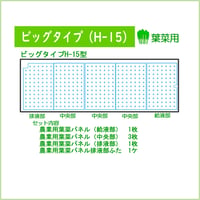 ビッグタイプH-15型　葉菜用マルチパネルセット
