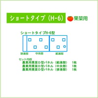 ショートタイプH-6型　果菜用マルチパネルセット