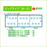 ビッグタイプH-15型　果菜用マルチパネルセット