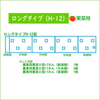 ロングタイプH-12型　果菜用マルチパネルセット
