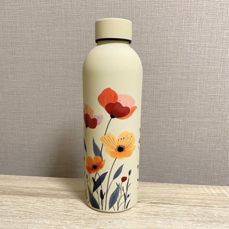 花柄プリント 500ml水筒
