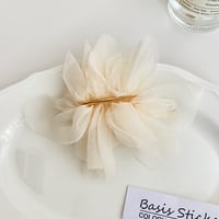シフォン ヘアクリップ