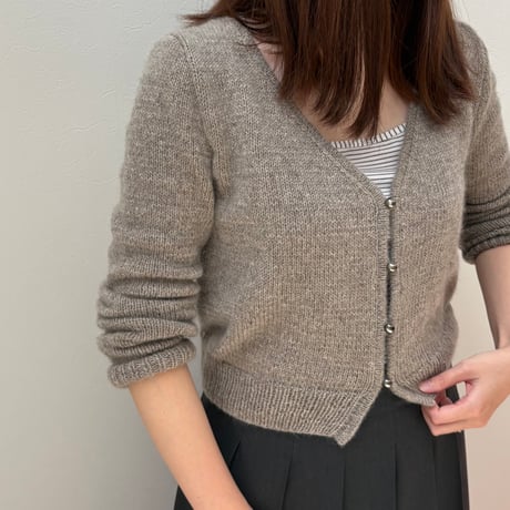 編み図のみ：V-Line Cardigan(ブイラインカーディガン)