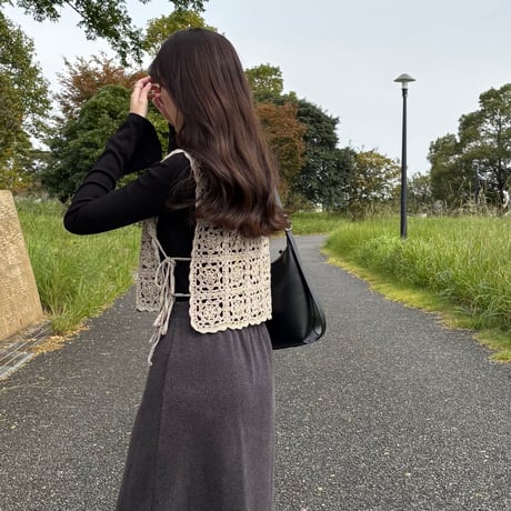 編み図のみ：Motif vest(モチーフベスト)