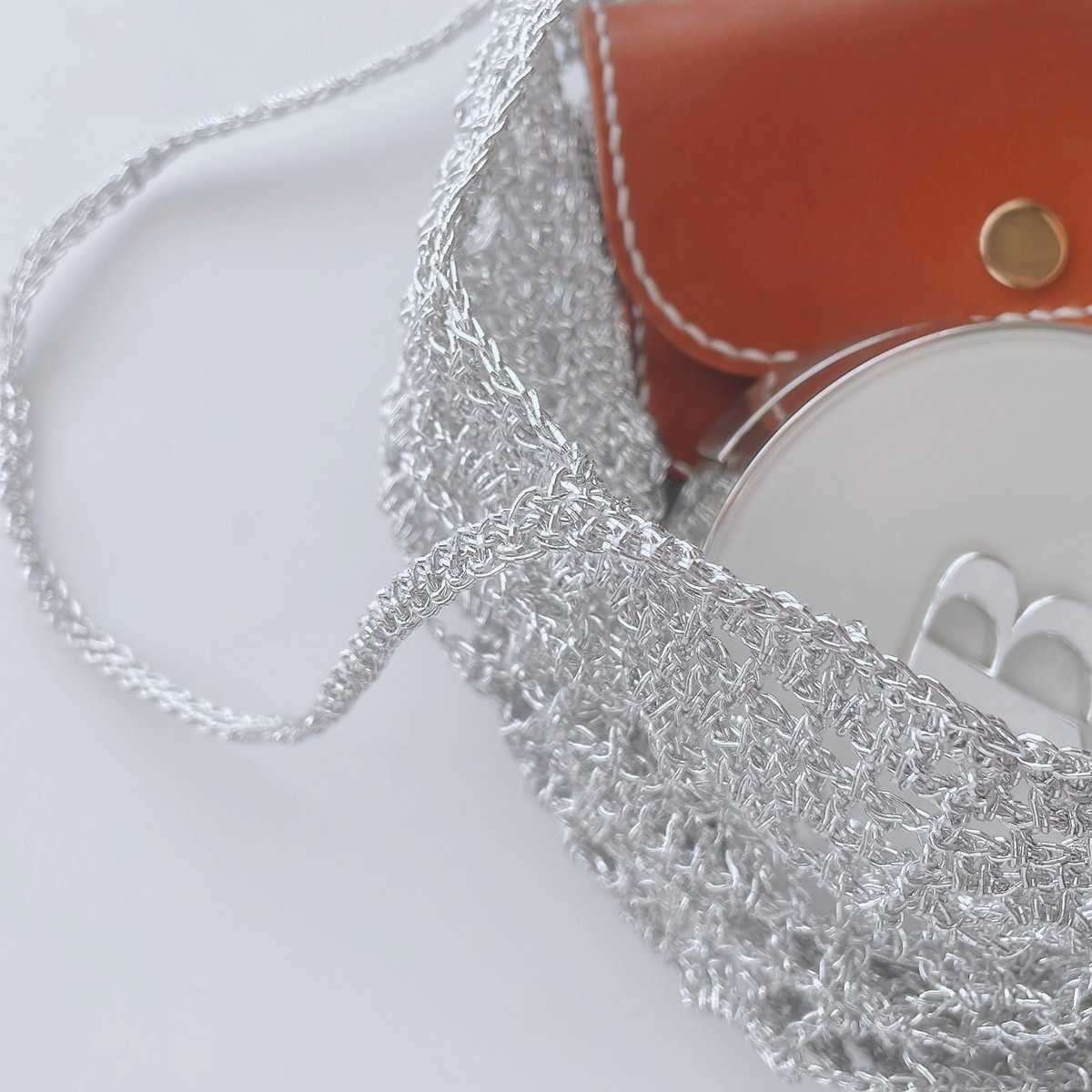 バッグ Natsuki Crochet] How to crochet a metal net bag/metal net bag/net