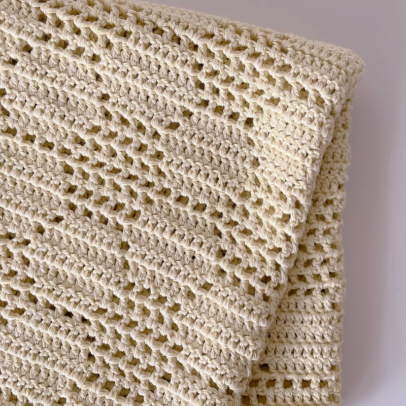 編み図のみ：Blanket-flower pattern(ブランケット-お花模様) | nat