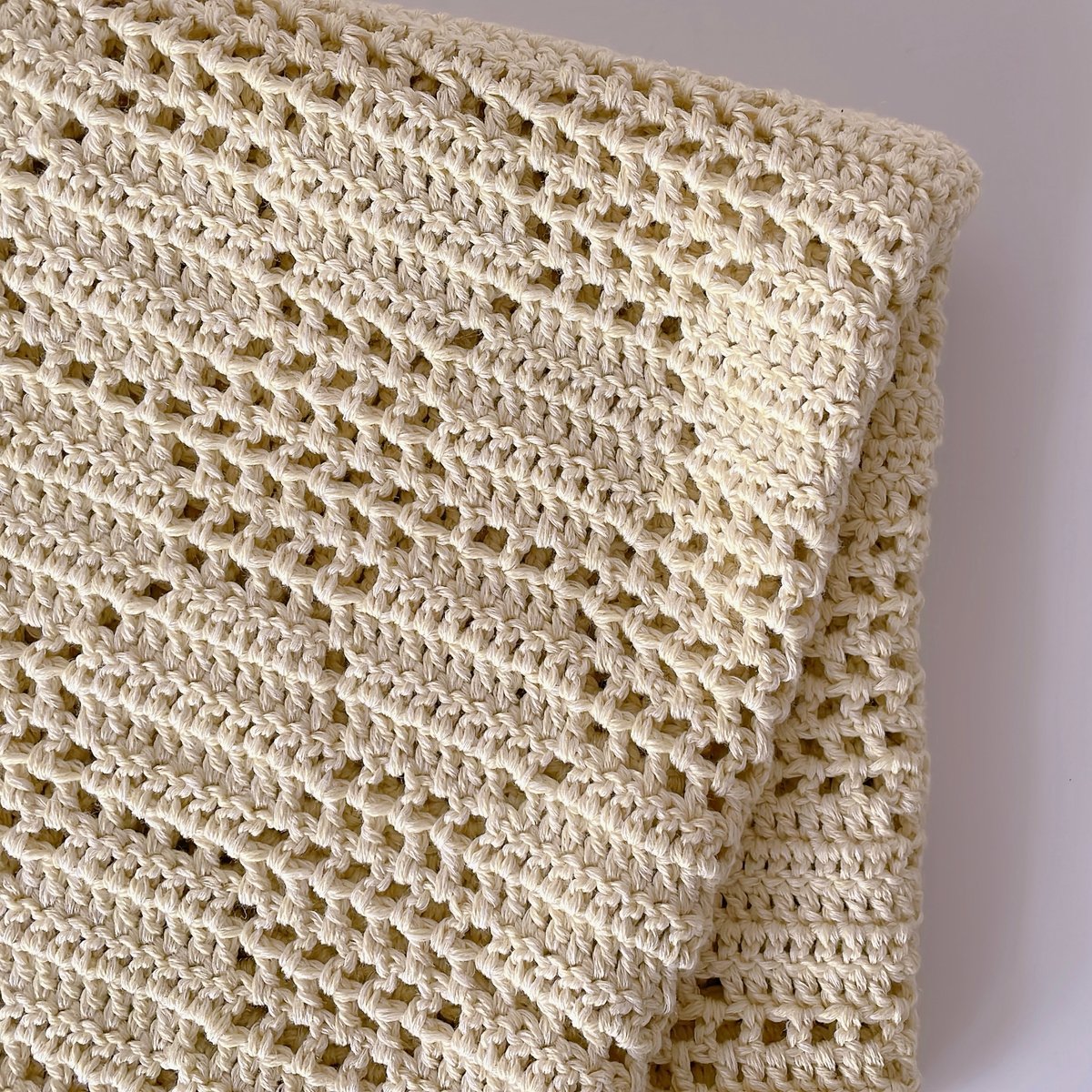 編み図のみ：Blanket-flower pattern(ブランケット-お花模様) | nat