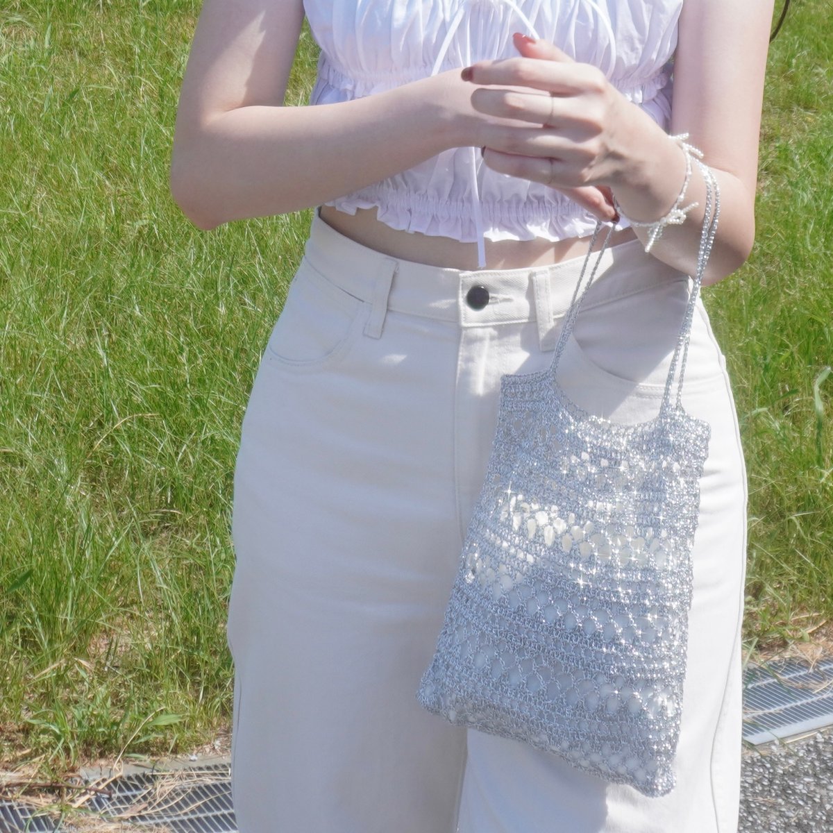 編み図のみ：Metal net bag(メタルネットバッグ) | natsuki knit.