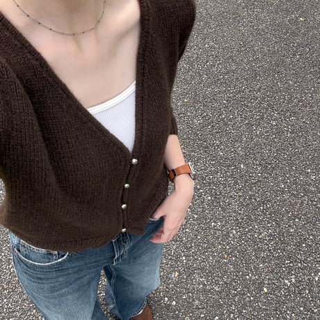編み図のみ：V-Line Cardigan(ブイラインカーディガン)