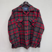 60's "PENDLETON" Virgin Wool Board Shirt (M)