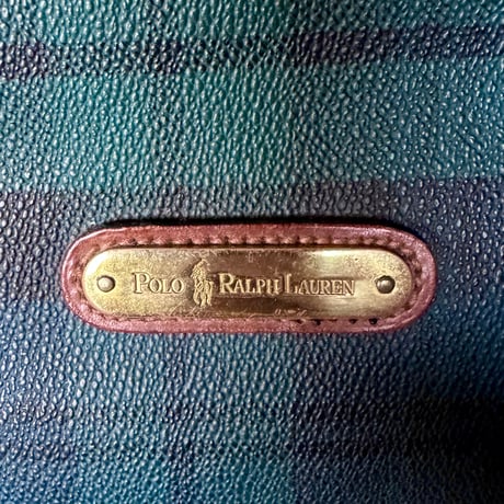 90's "POLO RALPH LAUREN" Black Watch Boston Bag