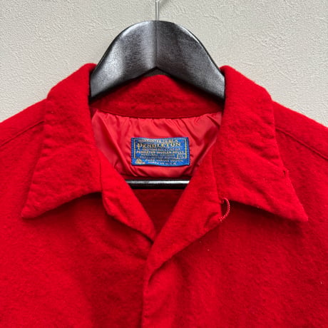 70's "PENDLETON" Virgin Wool Board Shirt (XL)