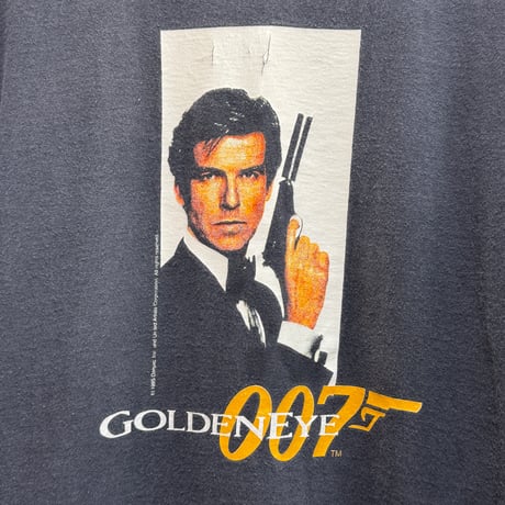 90's "007 GOLDENEYE" 'Bond JamesBond' Movie Tee(XL)