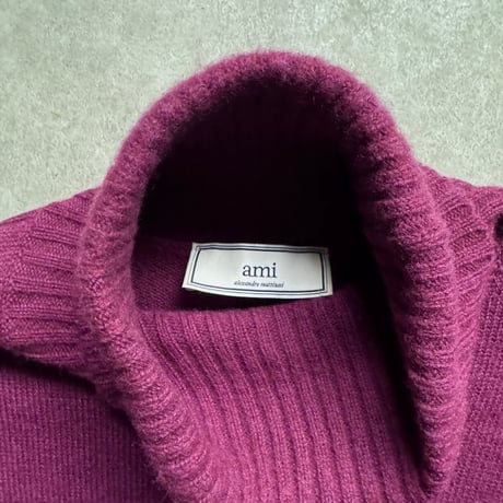 "AMI Paris" Turtle Neck Wool Sweater