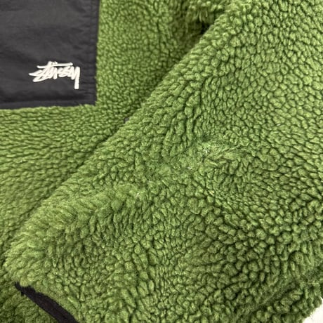 "STUSSY" 8 Ball Sherpa Reversible Jacket (M)