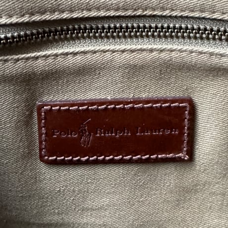 90's "POLO RALPH LAUREN" Black Watch Boston Bag