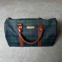90's "POLO RALPH LAUREN" Black Watch Boston Bag