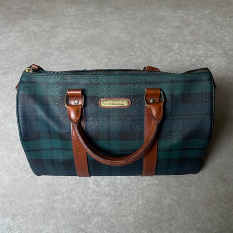 90's "POLO RALPH LAUREN" Black Watch Boston Bag