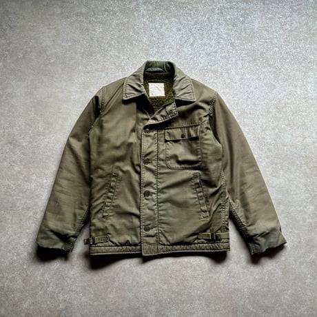 70-80's "US NAVY" A-2 Deck Jacket (SMALL)