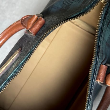 90's "POLO RALPH LAUREN" Black Watch Boston Bag