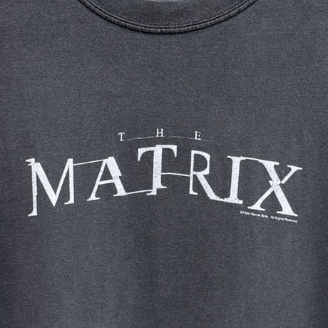 90's "THE MATRIX" Movie Logo Tee(XL)