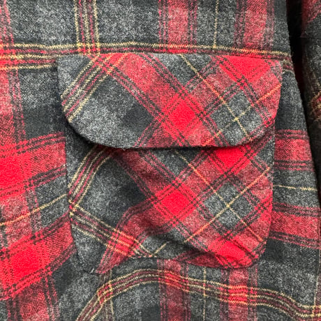 60's "PENDLETON" Virgin Wool Board Shirt (M)