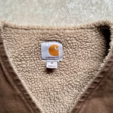 00's "carhartt" Duck Boa Vest(M)