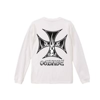 ホワイト アイアンクロスロングスリーブTee