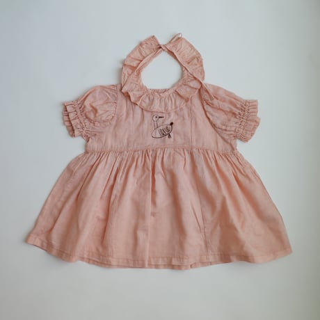 growing dress <80-100cm>【coral pink】