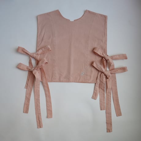 canvas ribbon vest