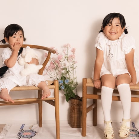 growing dress <110-130cm>【white】