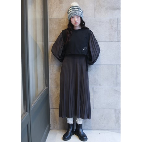 canvas ribbon vest