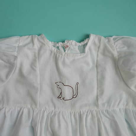 growing dress <110-130cm>【white】
