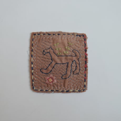 【kan.】草木染め刺繍布もの