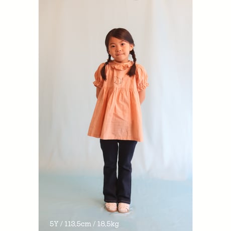 growing dress <110-130cm>【coral pink】