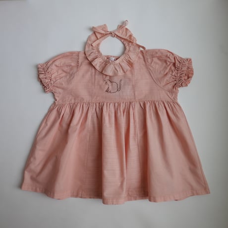 growing dress <110-130cm>【coral pink】