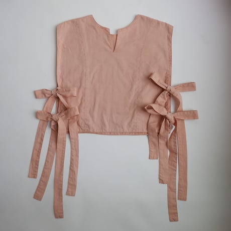 canvas ribbon vest