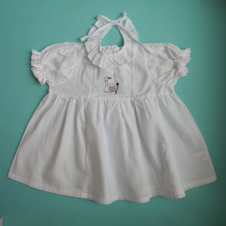 growing dress <110-130cm>【white】