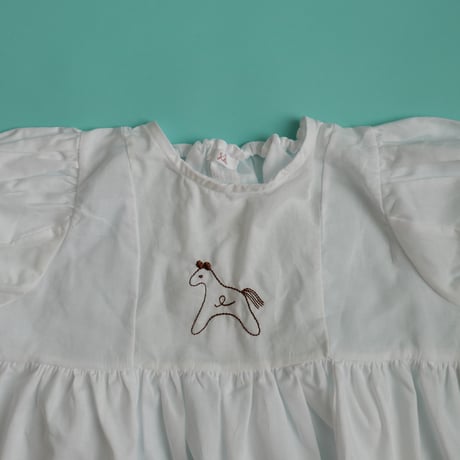 growing dress <110-130cm>【white】