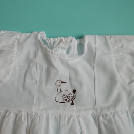growing dress <110-130cm>【white】