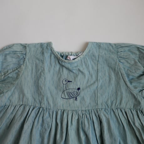 growing dress <110-130cm>【blue green】