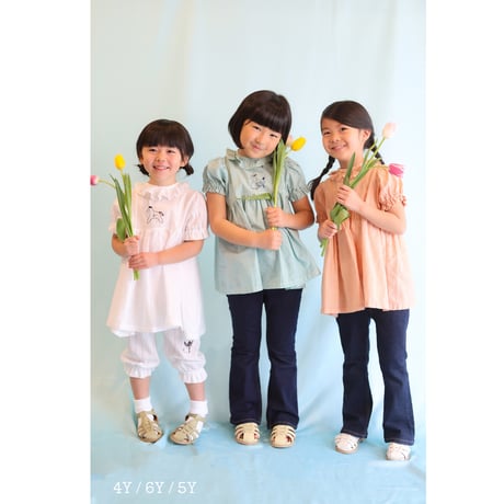 growing dress <110-130cm>【white】