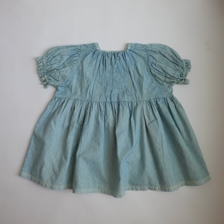 growing dress <110-130cm>【blue green】