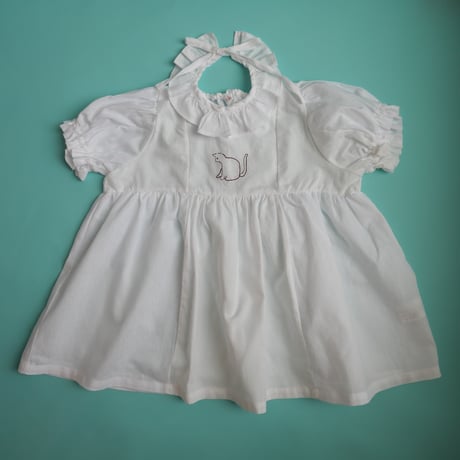 growing dress <110-130cm>【white】