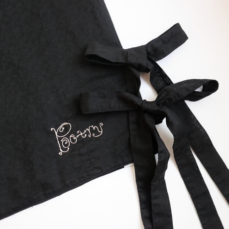 canvas ribbon vest