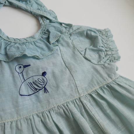 growing dress <80-100cm>【blue green】